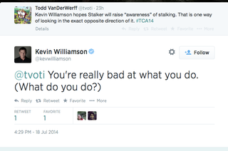Illustration for article titled Dawson’s Creek creator Kevin Williamson meets criticism of his new show with Twitter insults